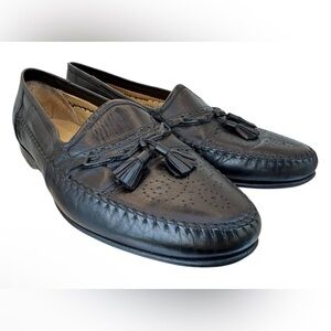Santoni Tassel Loafers – Italian Leather – Men’s Size 11